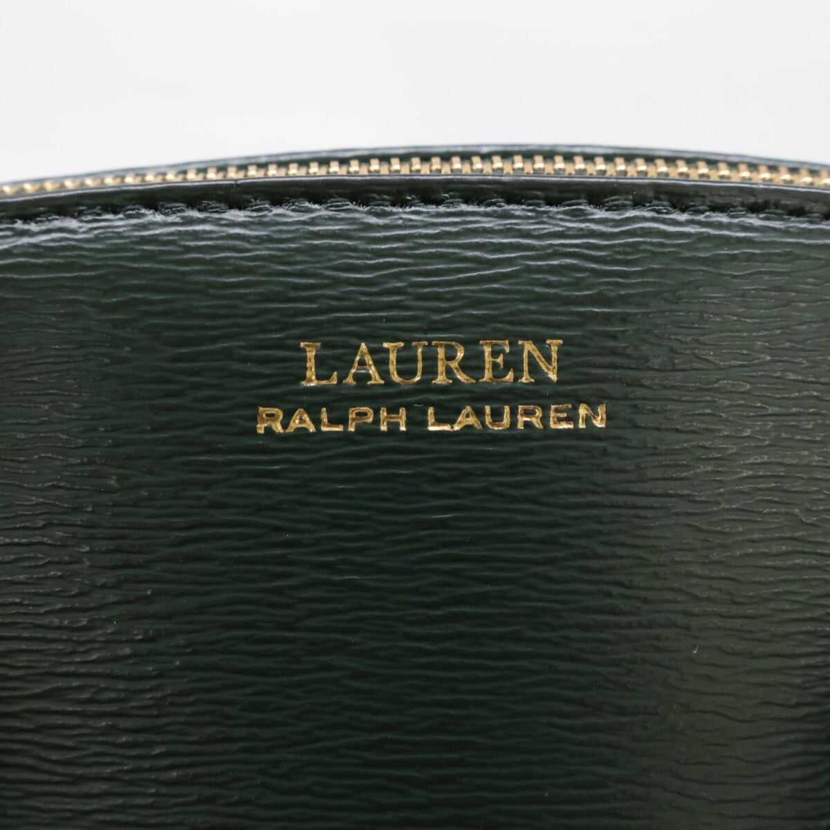 LAUREN RALPH LAUREN ローレン ラルフローレン 【美品】レザー メタルチャーム フロントロゴ 2WAYショルダー ハンドバッグ