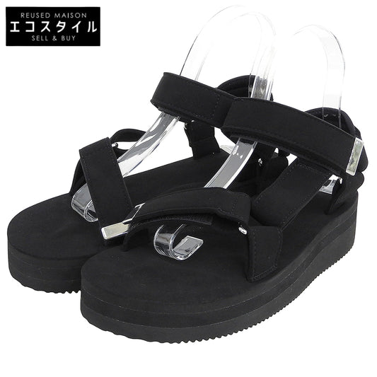 suicoke スイコック 新品同様 AP STUDIO別注 アンクルストラップ スエードサンダル レディース ブラック 24cm OG-022ADC シューズ