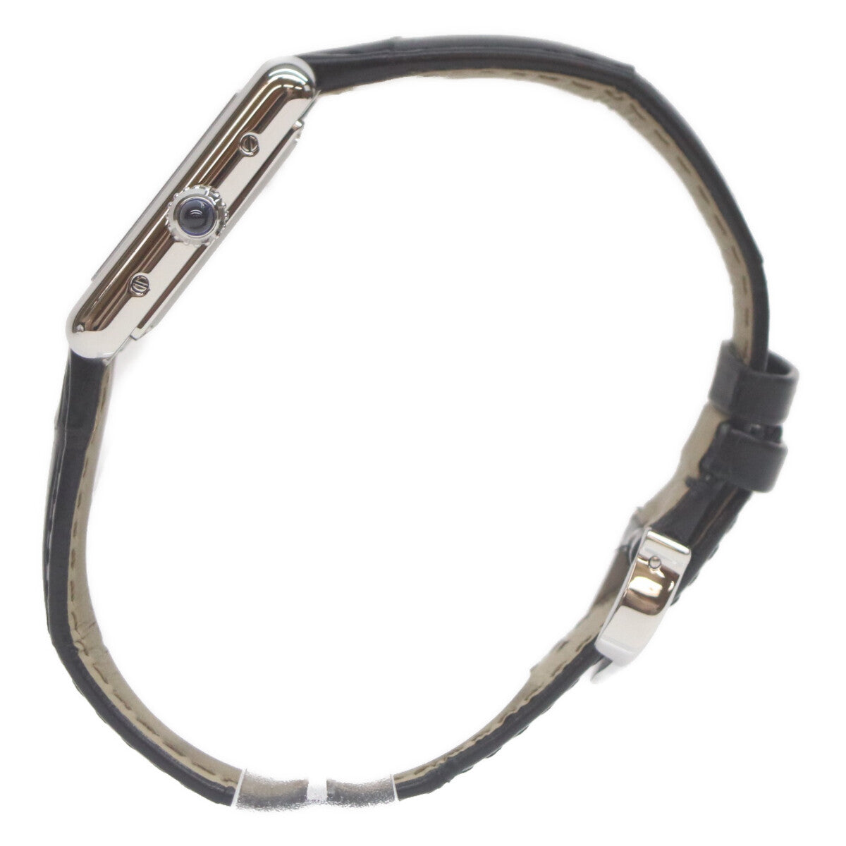 Cartier カルティエ WSTA0071 タンクマスト ドゥ カルティエ/タンクマストSM 黒文字盤 SS クオーツ 腕時計