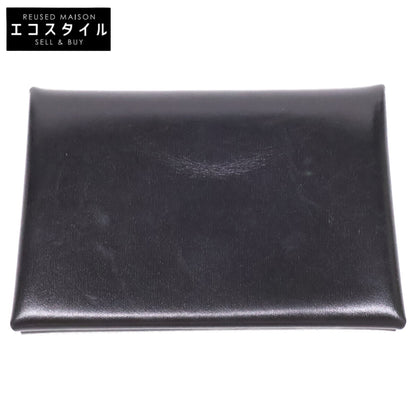 HERMES エルメス W刻 ボックスカーフ カルヴィデュオ カードケース コインケース