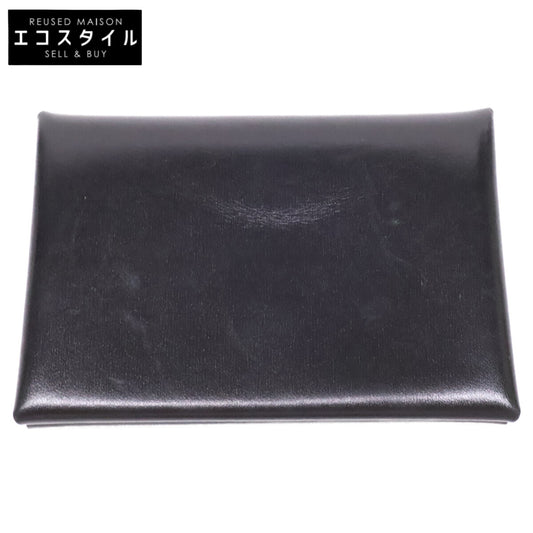 HERMES エルメス W刻 ボックスカーフ カルヴィデュオ カードケース コインケース
