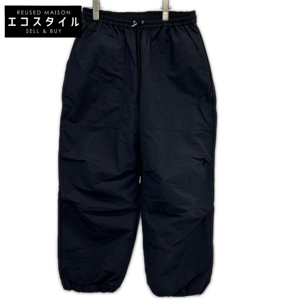 PWA プア P04C004-PT03 Black Nylon POLYVALENT EASY PANTS/Polyvalent Easy Pants Bottoms