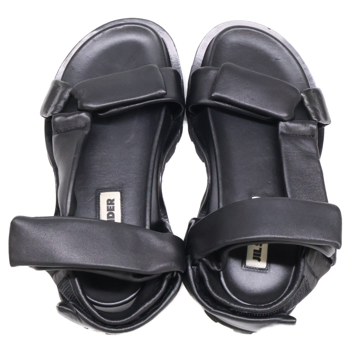 JIL SANDER ジルサンダー レザー プラットフォーム サンダル シューズ