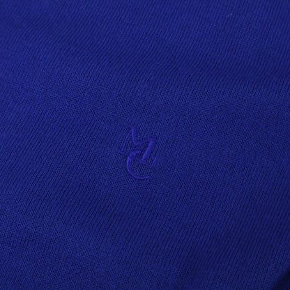 MAISON CARREE メゾンカレ MC-2021-00 ブルー コットンシルク Basic cardigan ニットカーディガン トップス