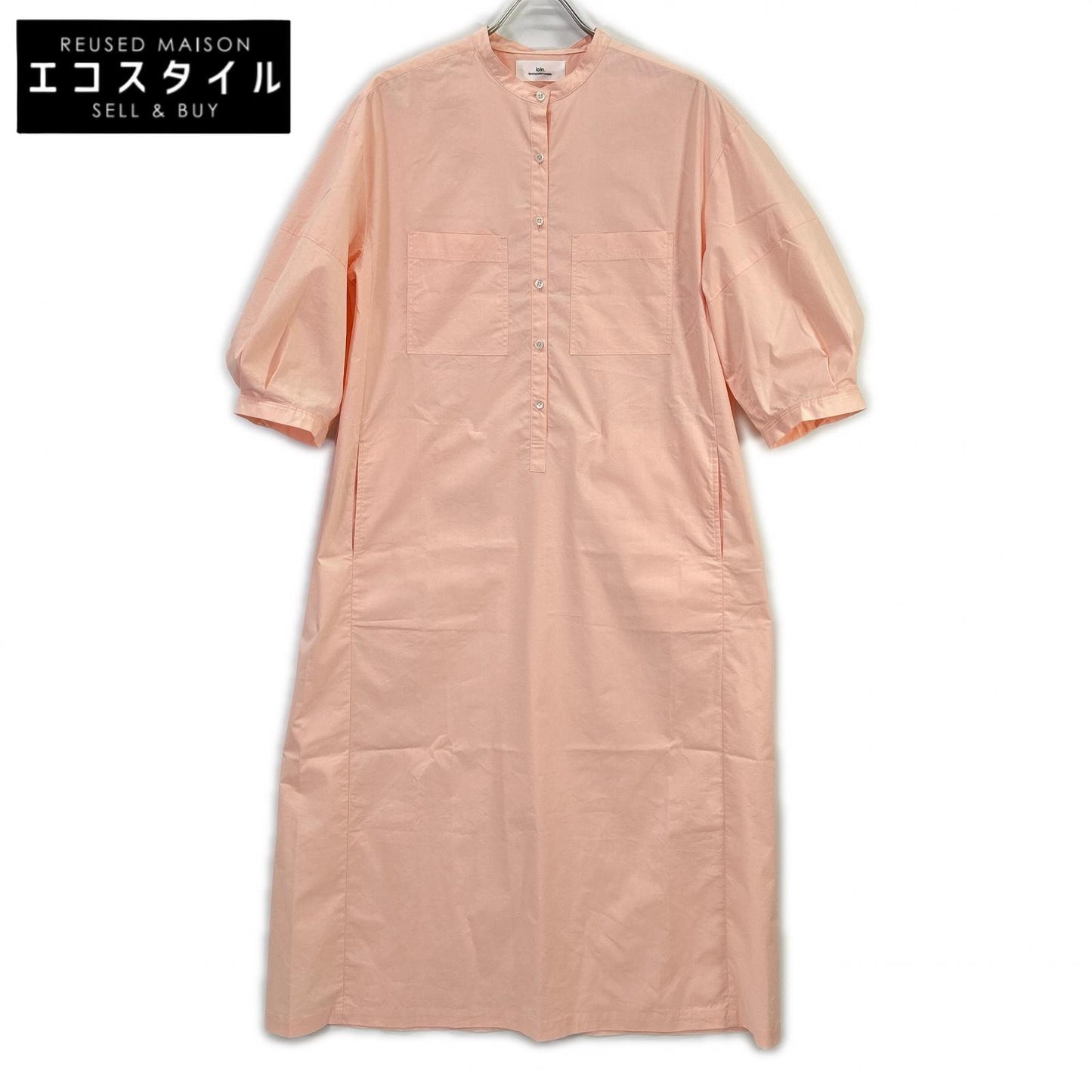 loin. ロワン 【×eclat】4LST0002 ピンク シャツワンピース ワンピース