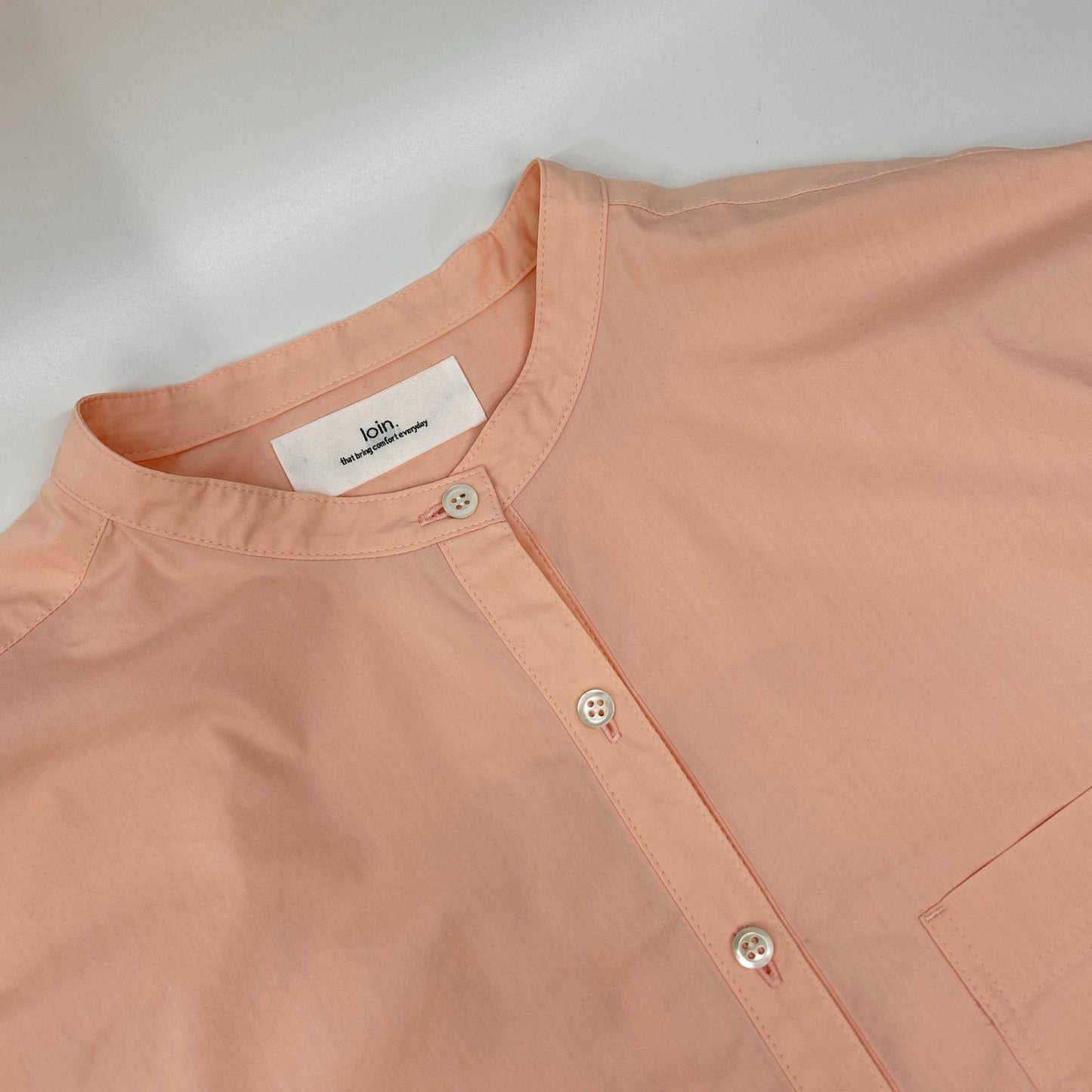loin. ロワン 【×eclat】4LST0002 ピンク シャツワンピース ワンピース