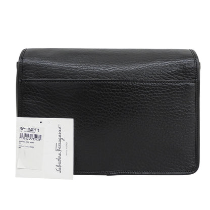 Salvatore Ferragamo サルヴァトーレフェラガモ レザー セカンドバッグ クラッチバッグ レディース ブラック セカンドバッグ クラッチバッグ