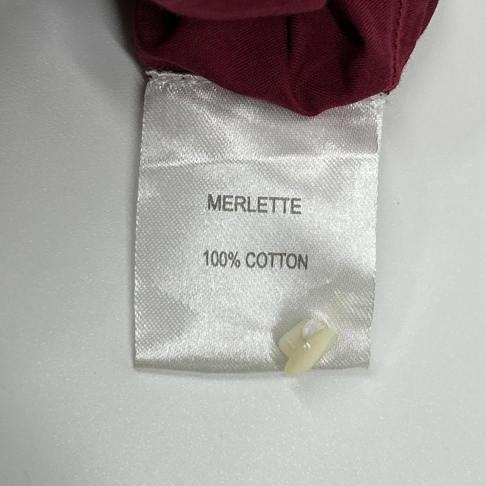 MERLETTE マーレット ボルドー ESSAOUIRA ティアードギャザー クルーネックワンピース ワンピース
