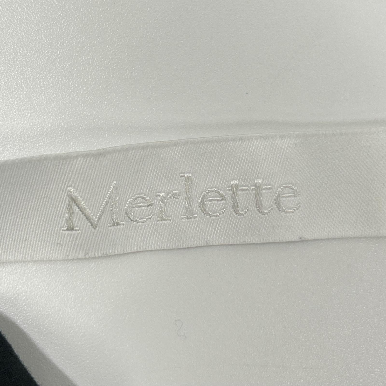 MERLETTE マーレット ブラック ティアードギャザー クルーネックワンピース ワンピース