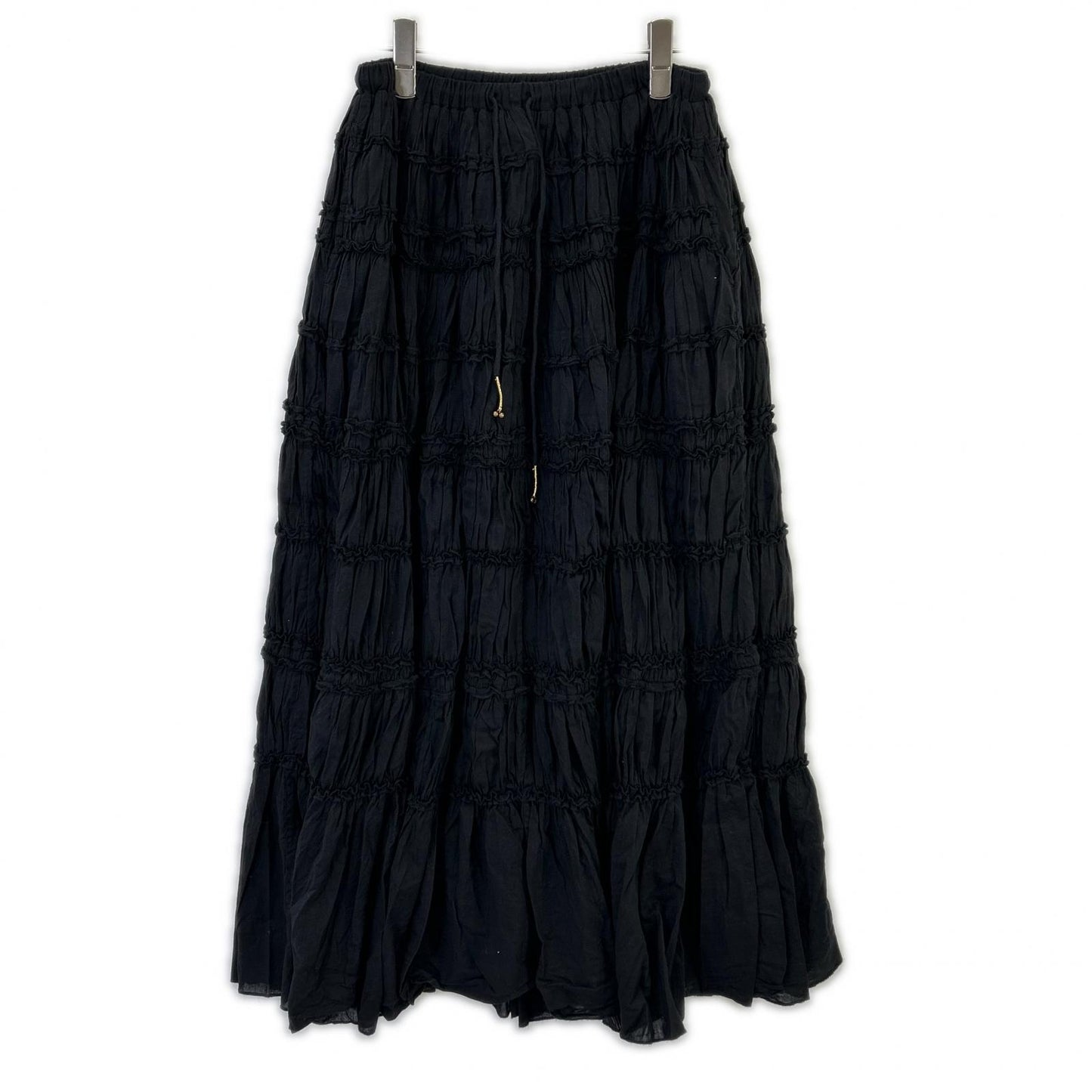 Pheeta フィータ ブラック Billi Skirt シャーリングギャザースカート スカート