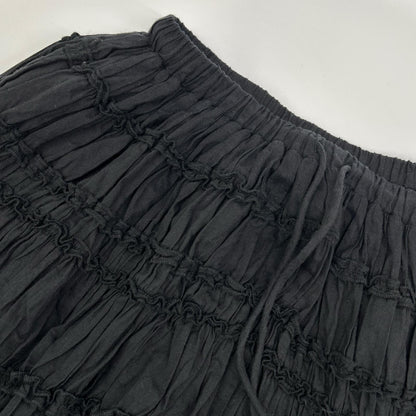 Pheeta フィータ ブラック Billi Skirt シャーリングギャザースカート スカート