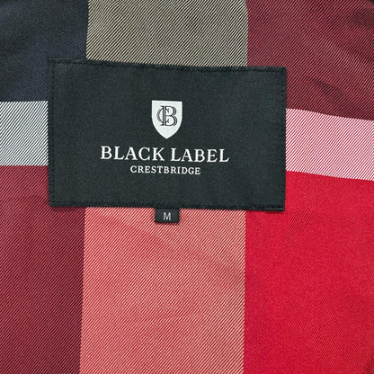 BLACK LABEL CRESTBRIDGE ブラックレーベルクレストブリッジ ブラック フード裏チェック ナイロン マウンテンパーカー トップス