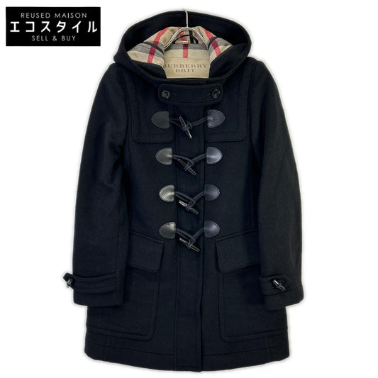 BURBERRY BRIT バーバリーブリット 3915587 ブラック フーディダッフルコート コート