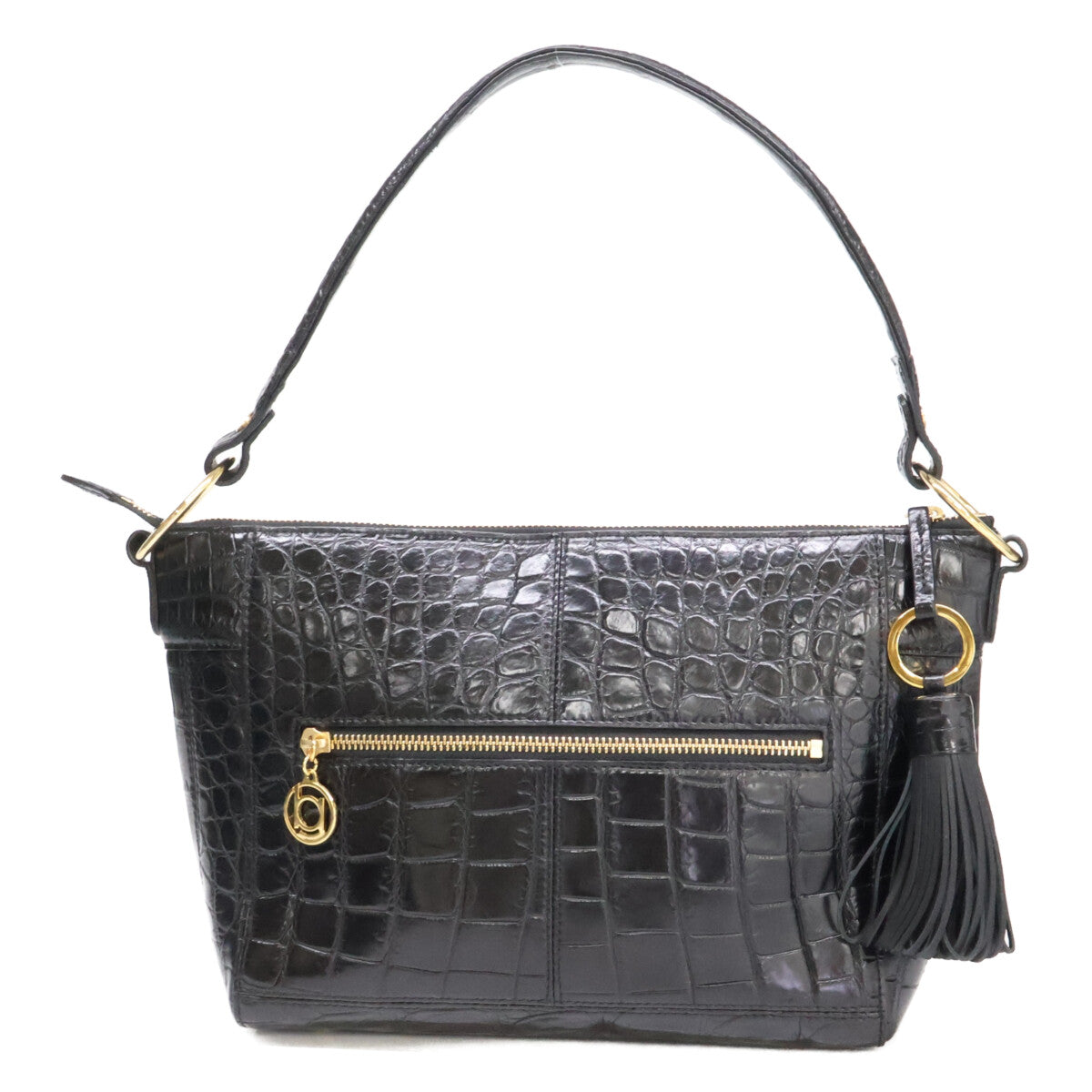 BEAUGRAND ボーグラン 【美品】JRA ソフトクロコダイル タッセル付 2WAYショルダー トートバッグ