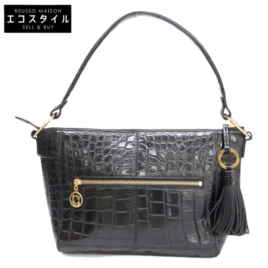 BEAUGRAND ボーグラン 【美品】JRA ソフトクロコダイル タッセル付 2WAYショルダー トートバッグ
