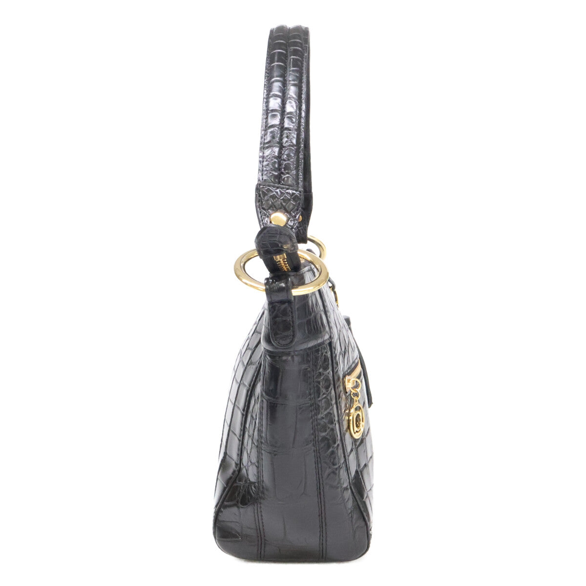 BEAUGRAND ボーグラン 【美品】JRA ソフトクロコダイル タッセル付 2WAYショルダー トートバッグ