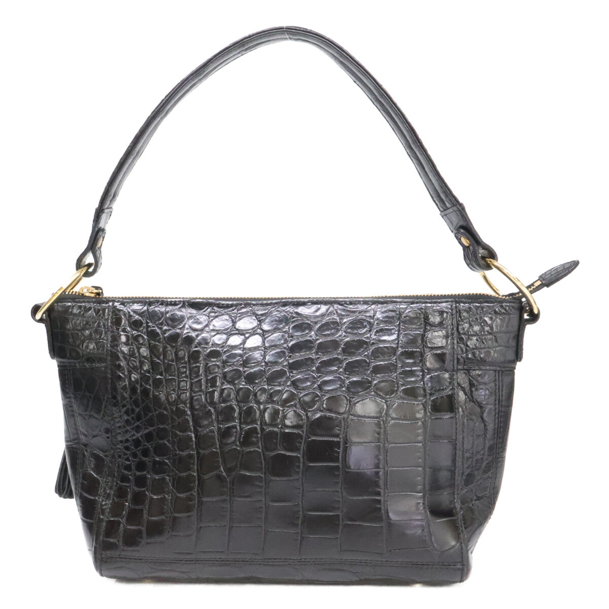 BEAUGRAND ボーグラン 【美品】JRA ソフトクロコダイル タッセル付 2WAYショルダー トートバッグ