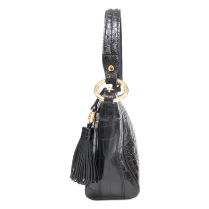 BEAUGRAND ボーグラン 【美品】JRA ソフトクロコダイル タッセル付 2WAYショルダー トートバッグ