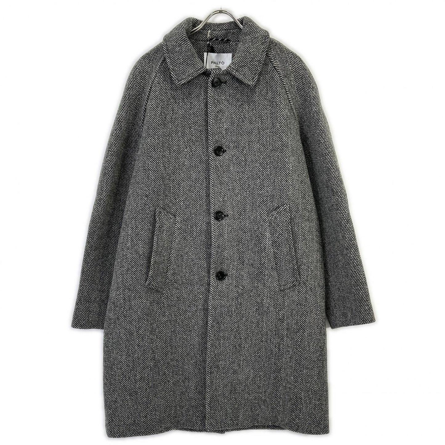 PALTO パルト B31PUMARCMRG グレー ヘリンボーン MARCELLO バルカラーコート コート