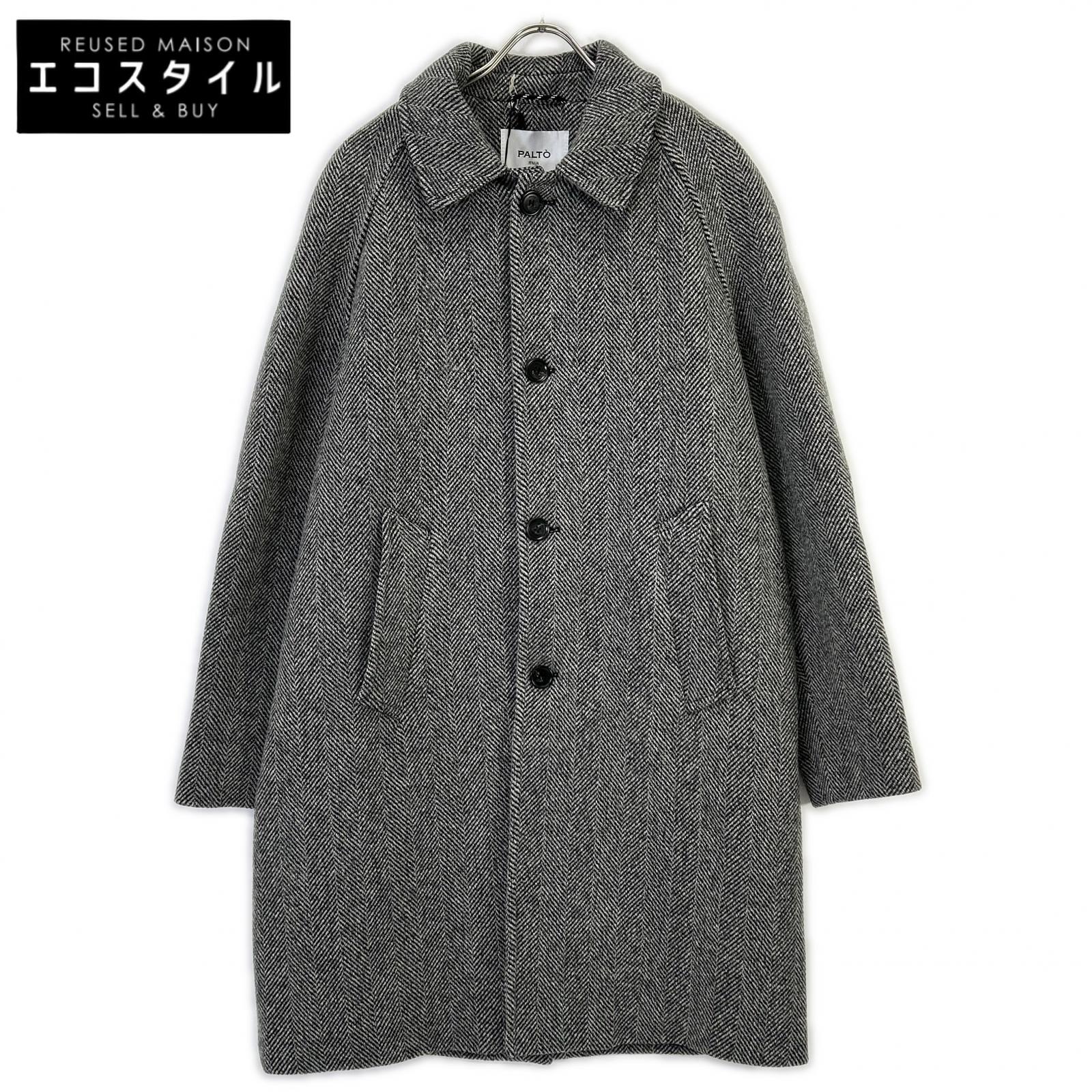 PALTO パルト B31PUMARCMRG グレー ヘリンボーン MARCELLO バルカラーコート コート