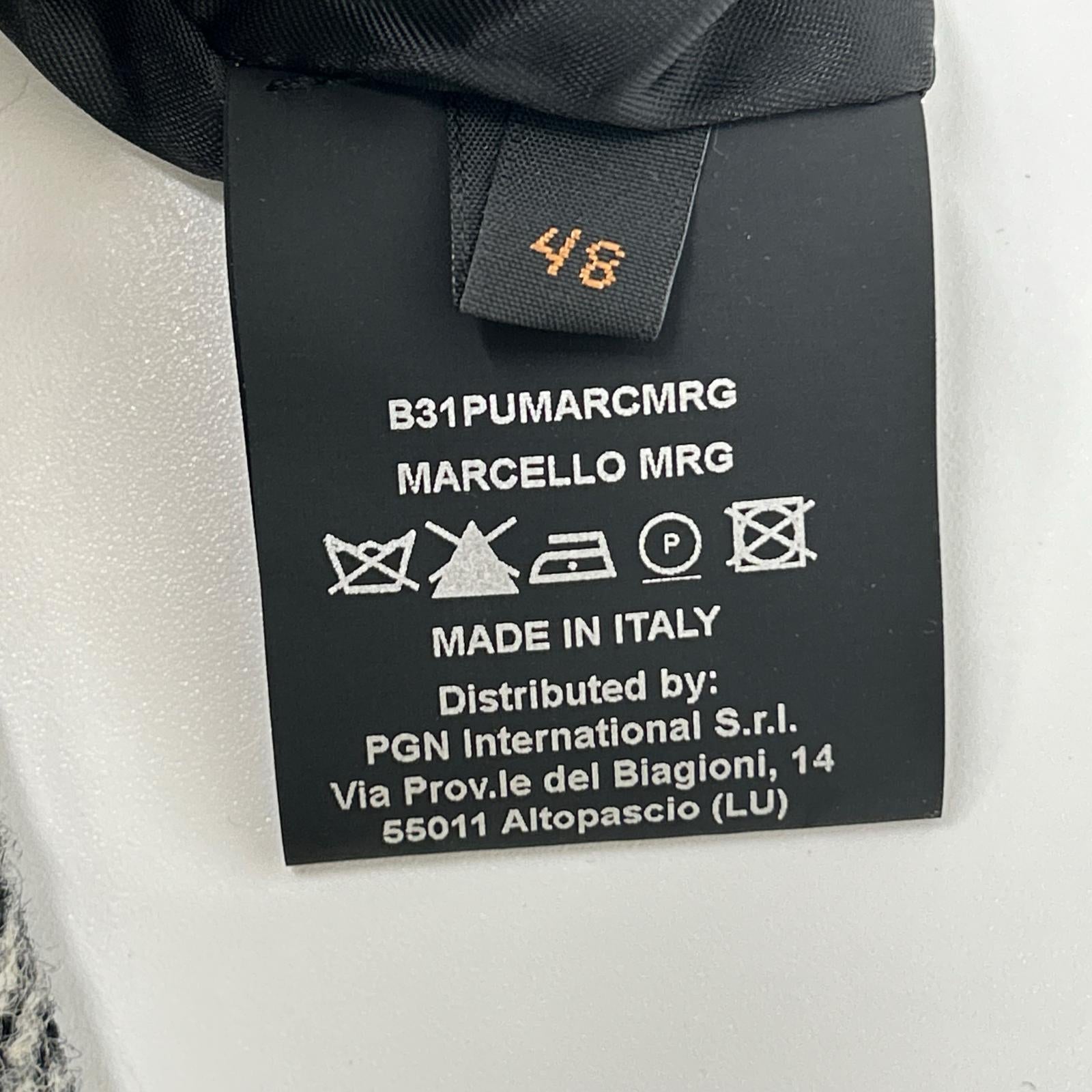 PALTO パルト B31PUMARCMRG グレー ヘリンボーン MARCELLO バルカラーコート コート