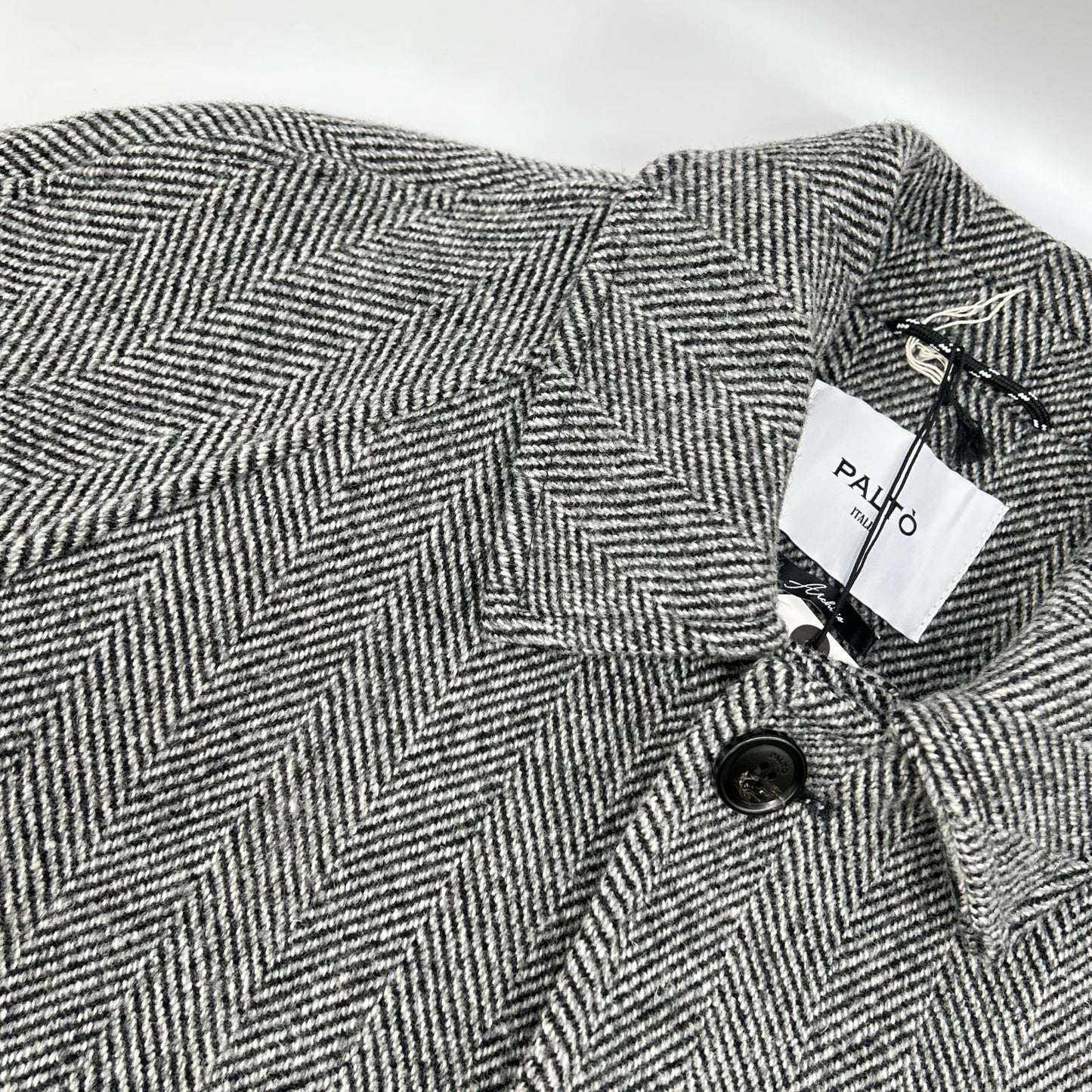 PALTO パルト B31PUMARCMRG グレー ヘリンボーン MARCELLO バルカラーコート コート