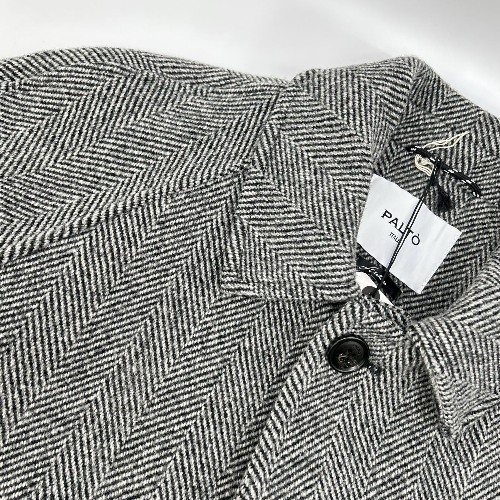 PALTO パルト B31PUMARCMRG グレー ヘリンボーン MARCELLO バルカラーコート コート