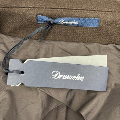 Drumohr ドルモア ブラウン ウール ダブルブレストピーコート コート