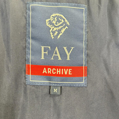 Fay Fay navy color-blocked nylon quilted jacket jacket