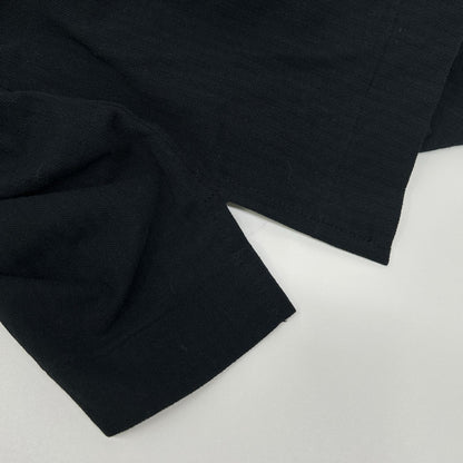 YOHJI YAMAMOTO +NOIR ヨウジヤマモトプリュスノアール 11SS NO-T11-071 ブラック コットン バックボタン ドルマンスリーブブラウス トップス