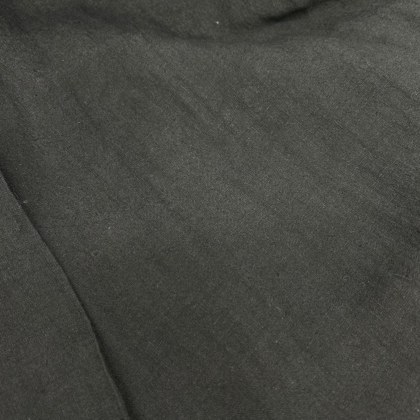 YOHJI YAMAMOTO +NOIR ヨウジヤマモトプリュスノアール 12SS NB-B14-300 ブラック リネン 1Bオープンカラーシャツ トップス