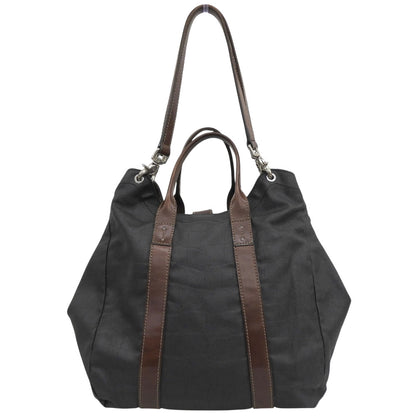 Daniel&Bob ダニエル＆ボブ クロドーロ クロコ柄 コーティングキャンバス 2WAY トート ショルダー グレー×ブラウン ハンドバッグ