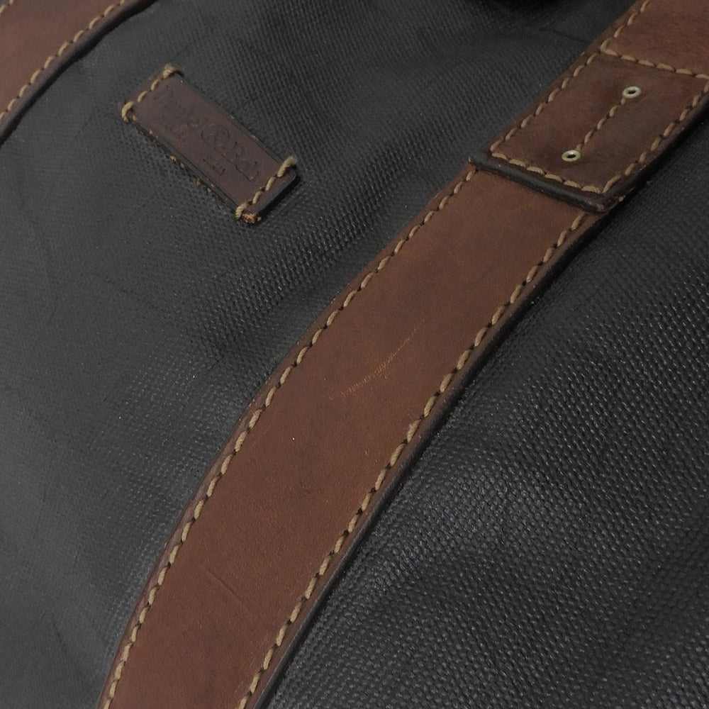 Daniel&Bob ダニエル＆ボブ クロドーロ クロコ柄 コーティングキャンバス 2WAY トート ショルダー グレー×ブラウン ハンドバッグ