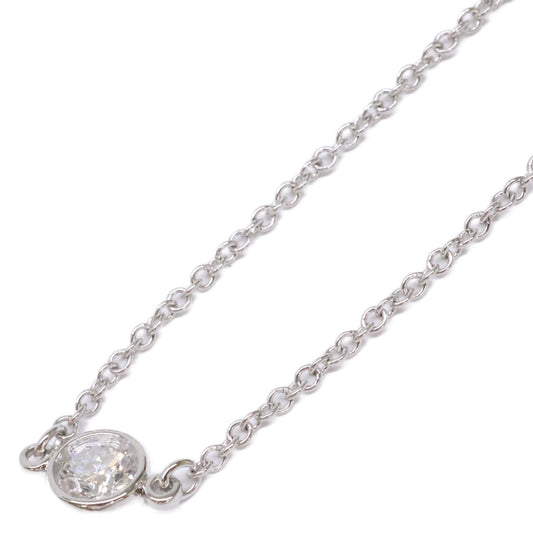 TIFFANY&Co. ティファニー 仕上げ済み Pt950 エルサ・ペレッティ バイザヤード 5Pダイヤモンド ネックレス