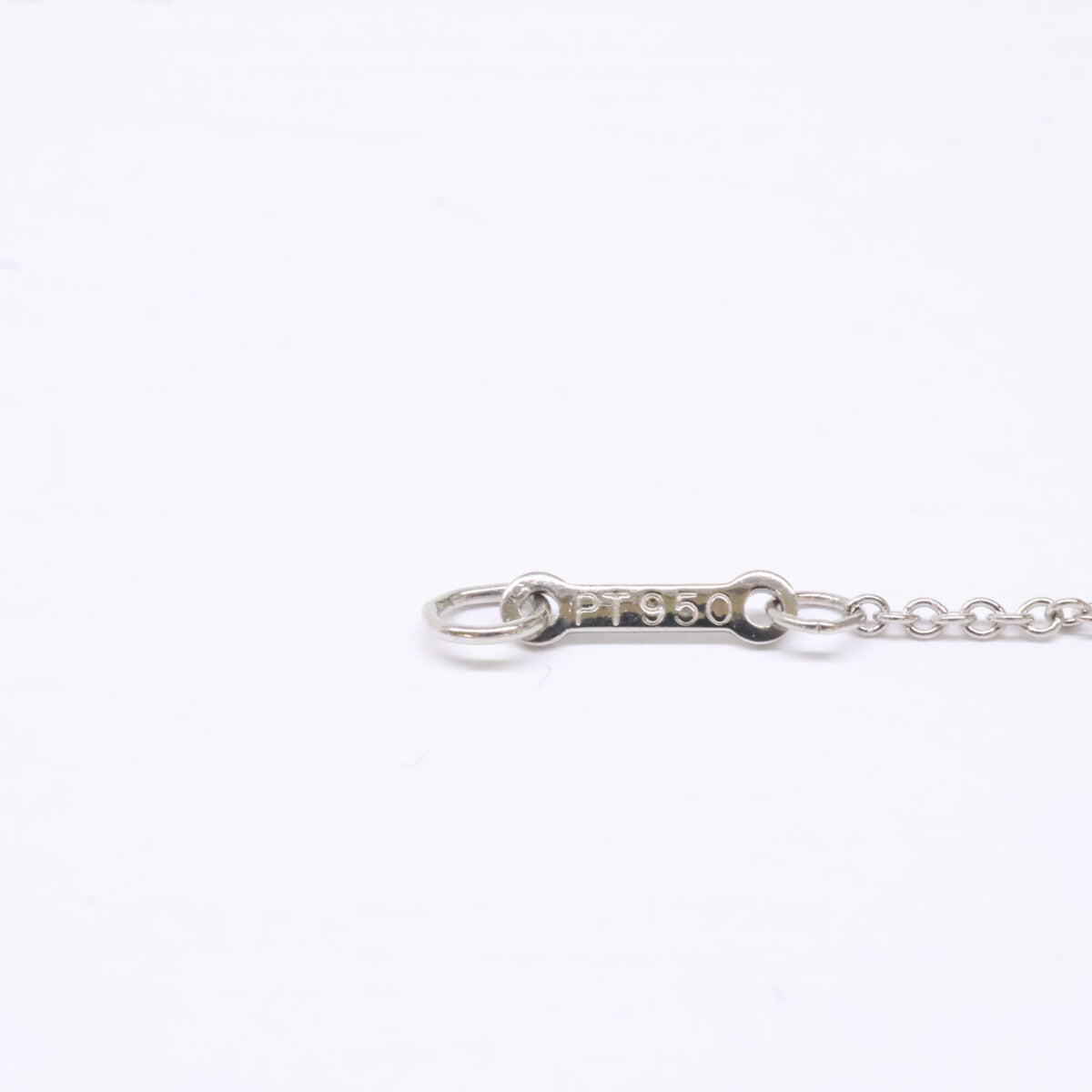 TIFFANY&Co. ティファニー 仕上げ済み Pt950 エルサ・ペレッティ バイザヤード 5Pダイヤモンド ネックレス