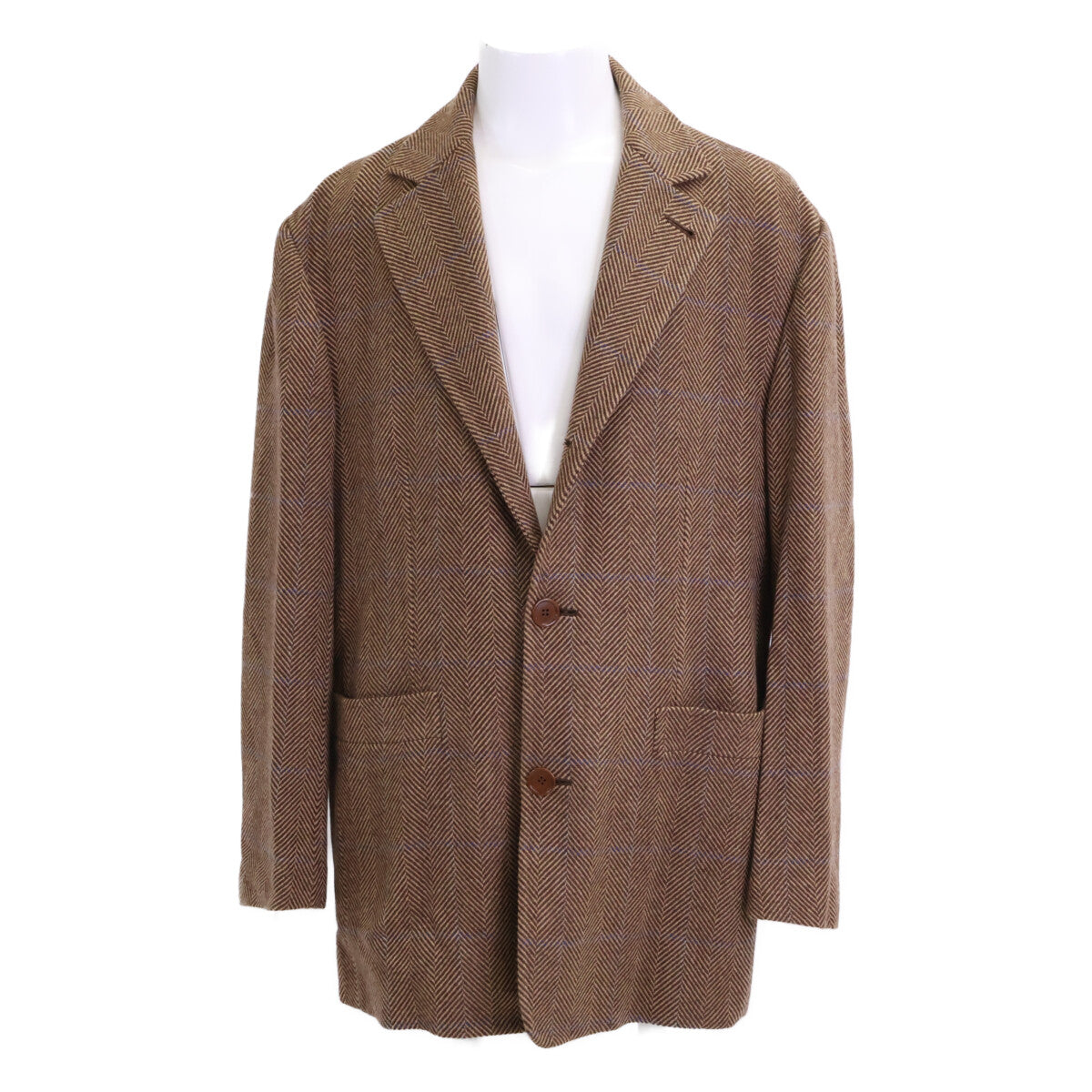 Kiton キートン 【美品】ヘリンボーン カシミヤ100％ 段返り3Bテーラードジャケット ジャケット