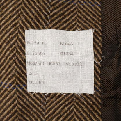 Kiton キートン 【美品】ヘリンボーン カシミヤ100％ 段返り3Bテーラードジャケット ジャケット