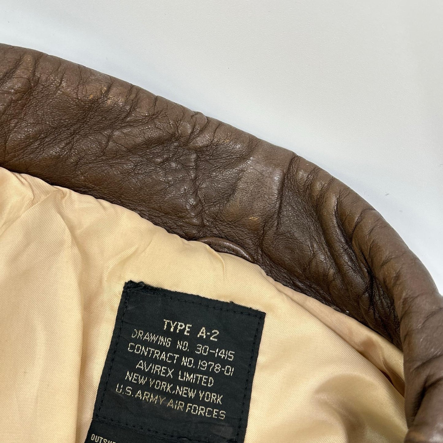 AVIREX Avirex 1978-01 Brown TYPE A-2 Leather Flight Jacket Jacket