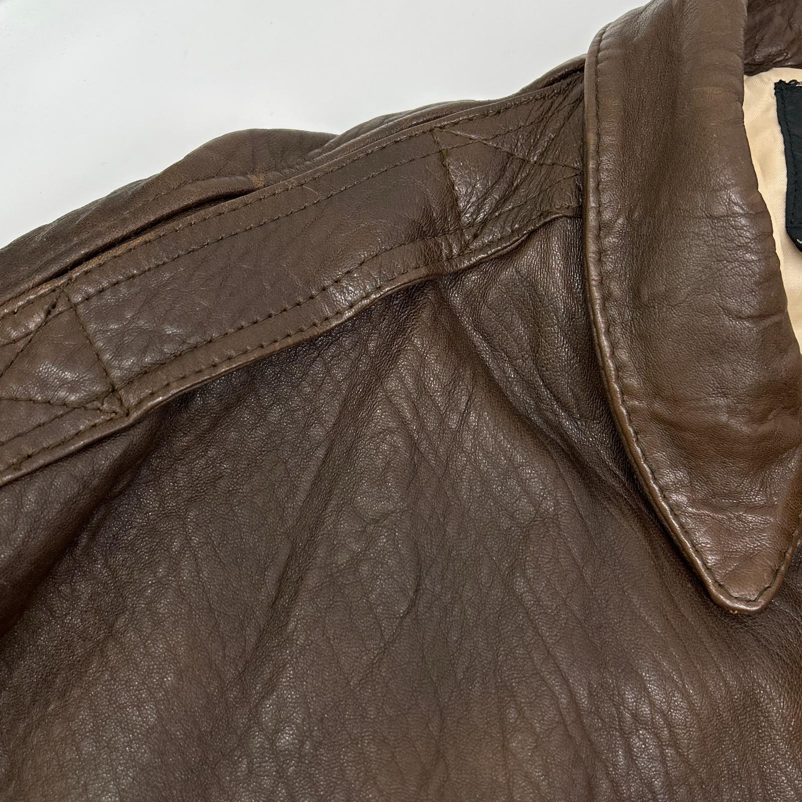 AVIREX Avirex 1978-01 Brown TYPE A-2 Leather Flight Jacket Jacket