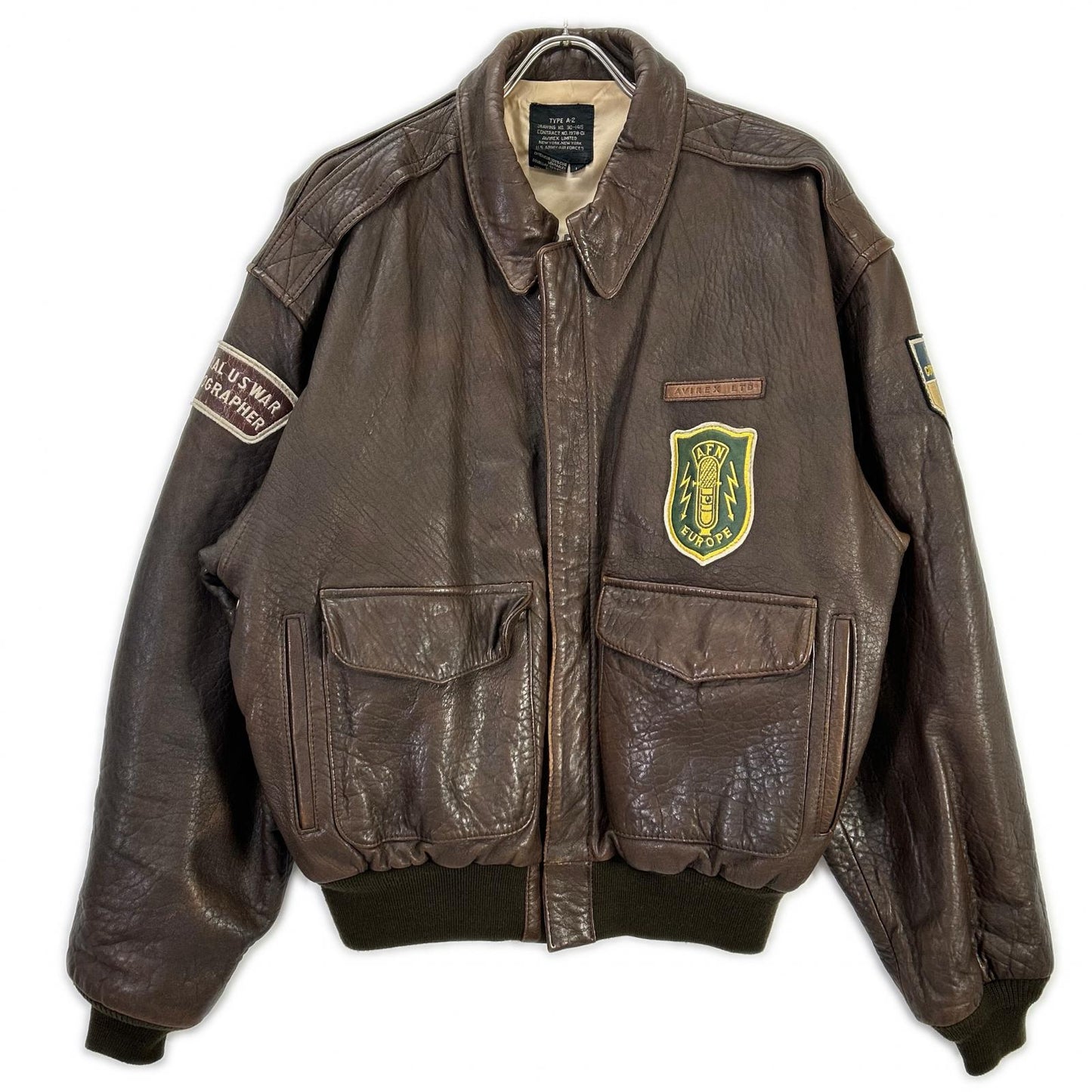 AVIREX Avirex 1978-01 Brown TYPE A-2 Leather Flight Jacket Jacket