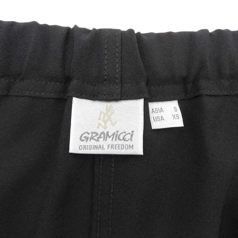 Gramicci グラミチ 美品 ポリ テーパードパンツ ボトムス レディース 黒 ブラック S ボトムス