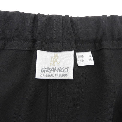 Gramicci グラミチ 美品 ポリ テーパードパンツ ボトムス レディース 黒 ブラック S ボトムス