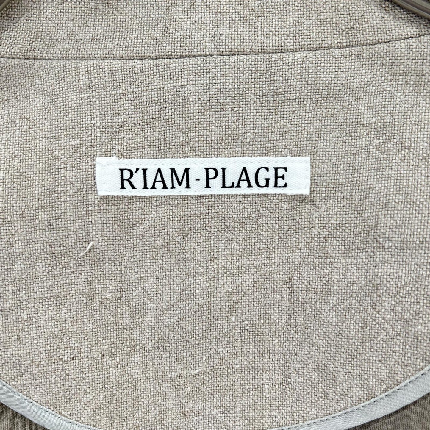 R'IAM-PLAGE リアムプラージュ ナチュラル 麻ボンディングコート コート