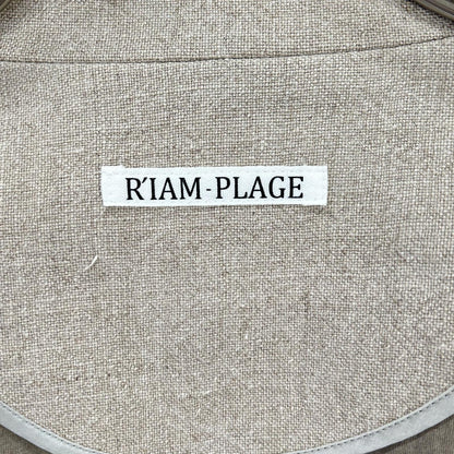 R'IAM-PLAGE リアムプラージュ ナチュラル 麻ボンディングコート コート