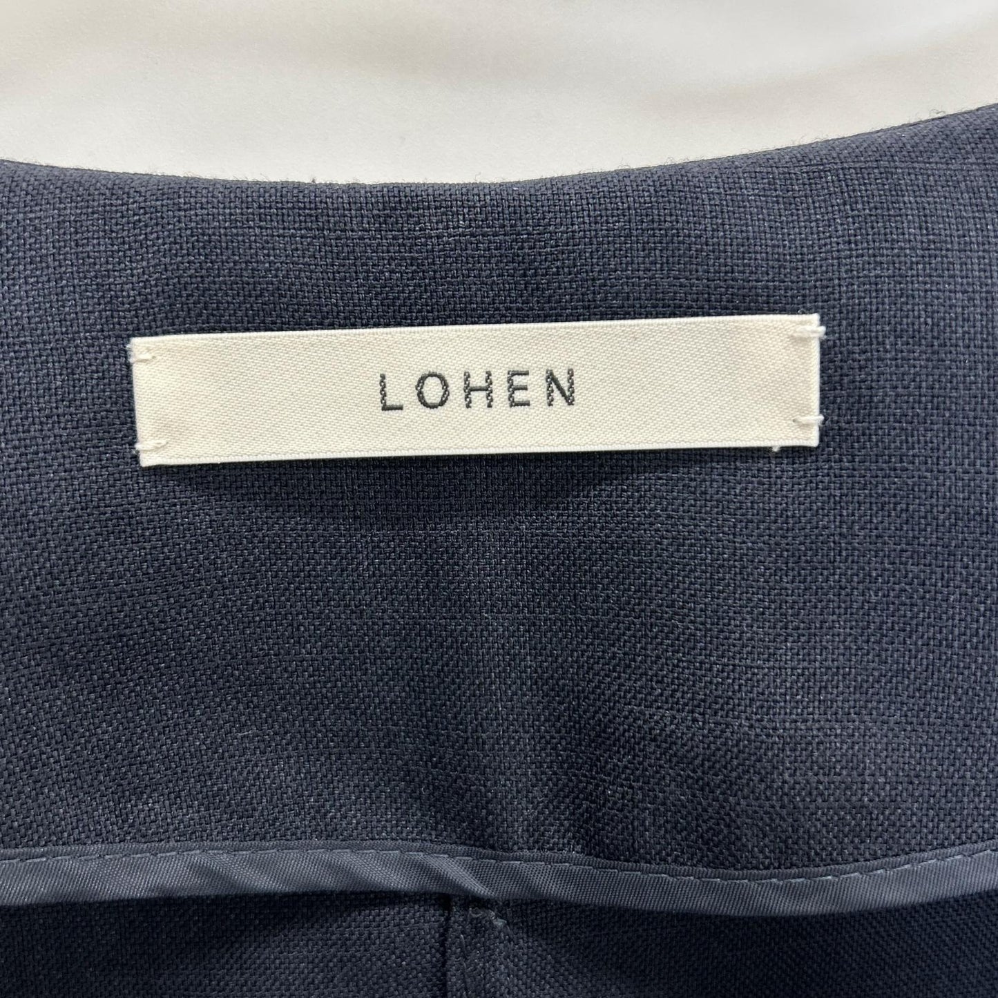 LOHEN ローヘン 22SS ネイビー No Collar Tent Silhouette Coat Jacket ジャケット