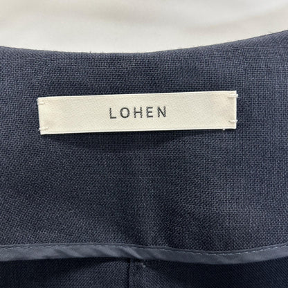 LOHEN ローヘン 22SS ネイビー No Collar Tent Silhouette Coat Jacket ジャケット