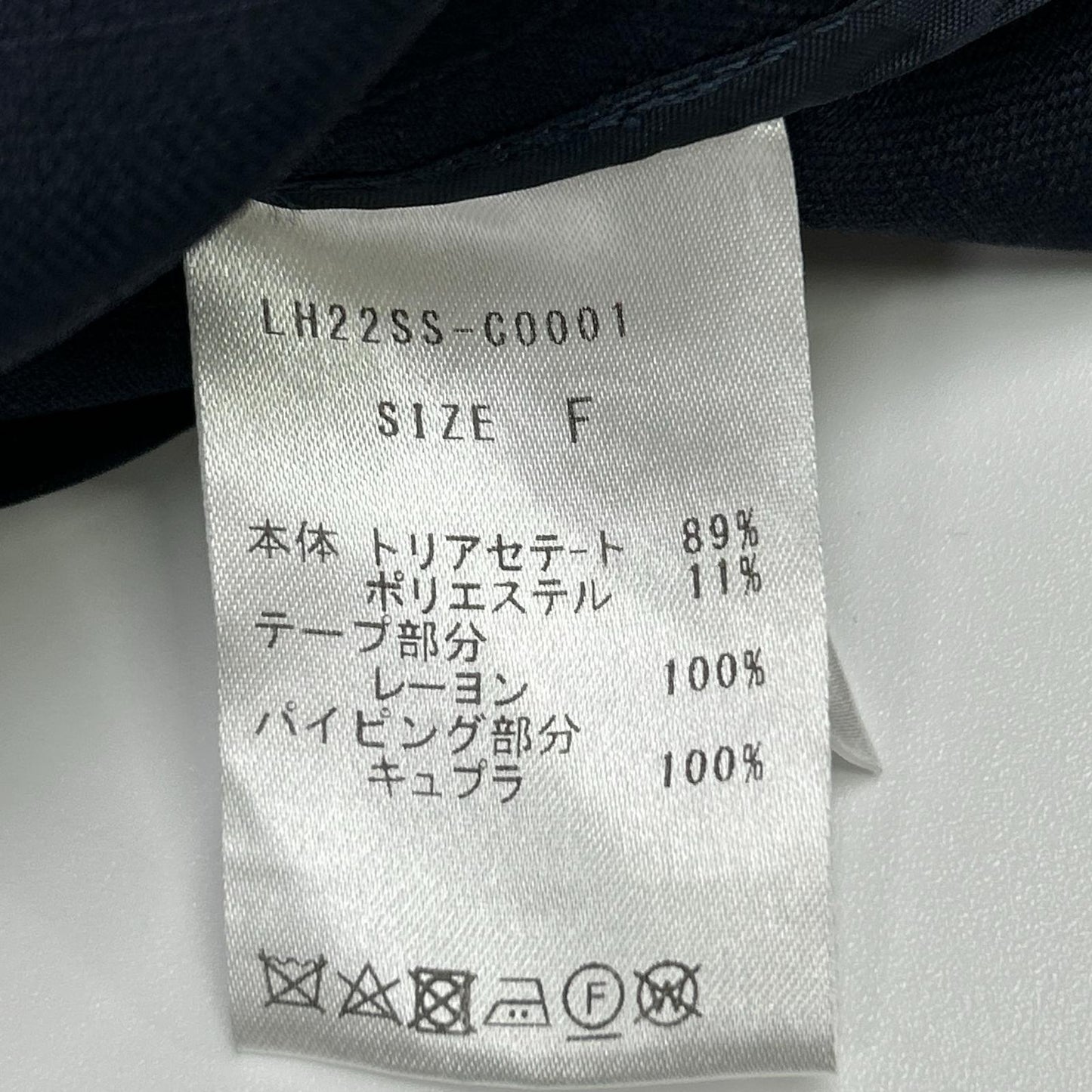 LOHEN ローヘン 22SS ネイビー No Collar Tent Silhouette Coat Jacket ジャケット