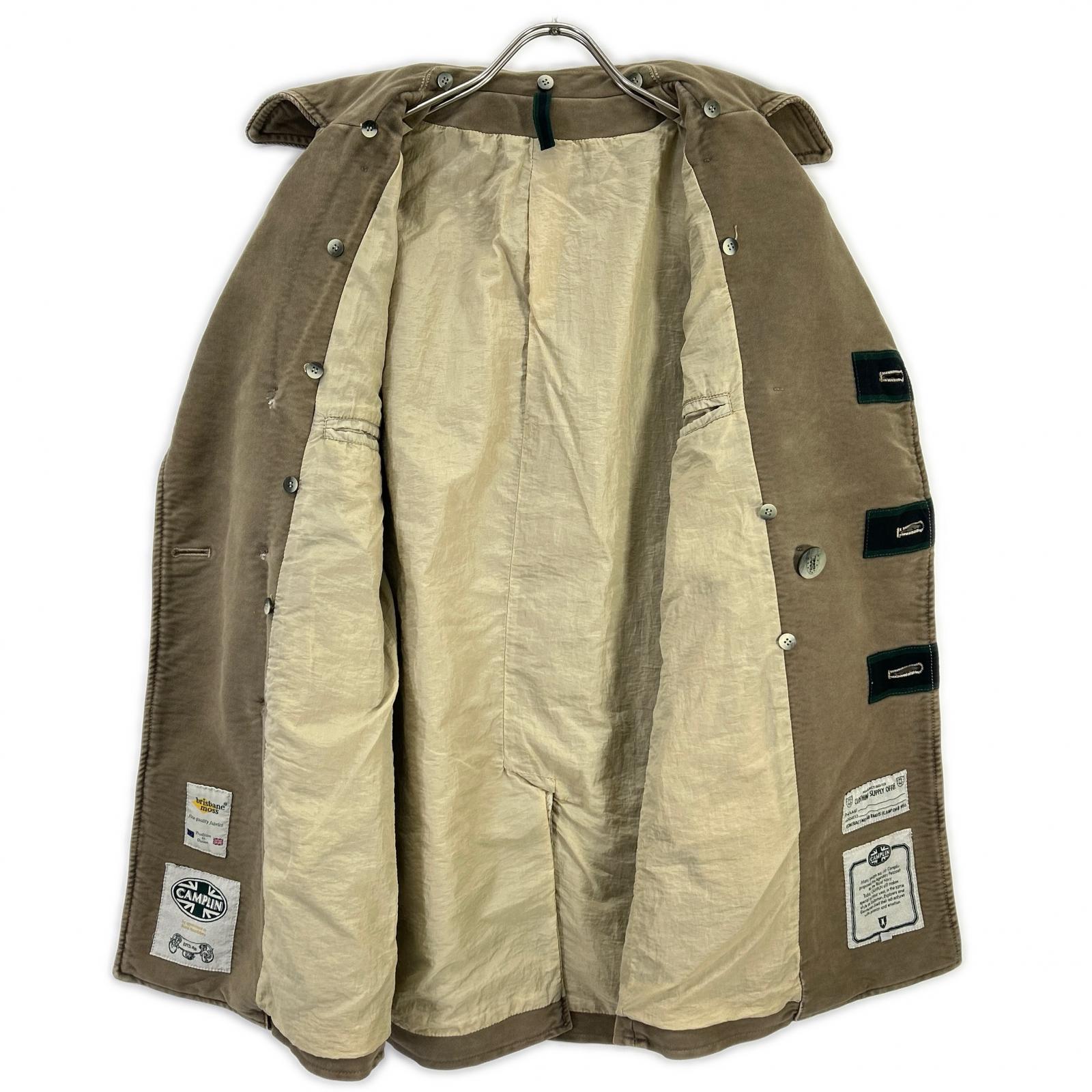 CAMPLIN カンプリン カーキ コットンPコート/ダブルブレストコート コート