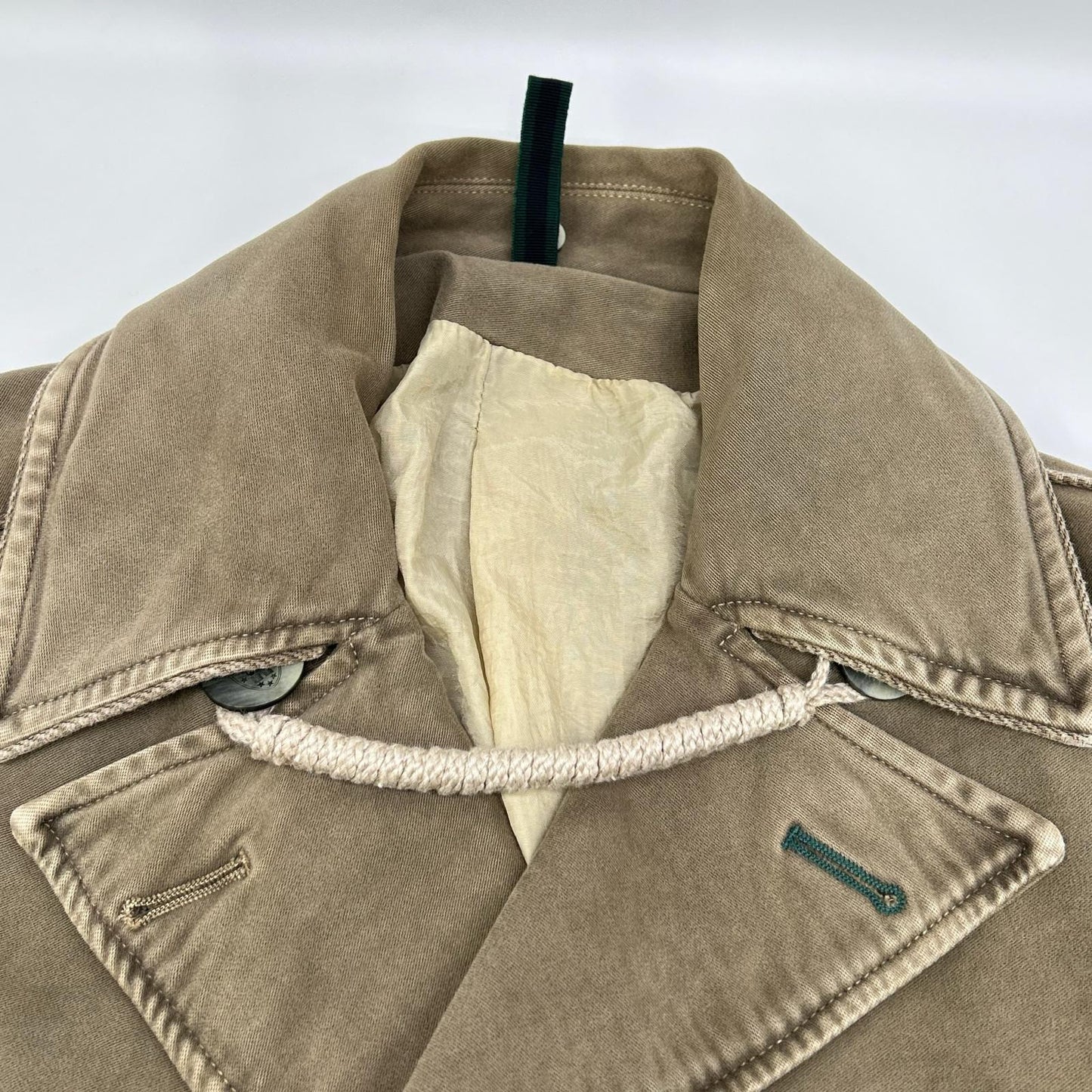 CAMPLIN カンプリン カーキ コットンPコート/ダブルブレストコート コート