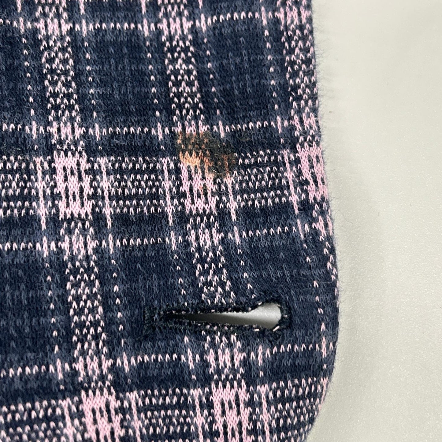 ETRO エトロ 241-MRCB0001-99TQE32 ピンク×ネイビー コットン混 裏地ペイズリー センターベント チェック柄 2Bブレザージャケット ジャケット